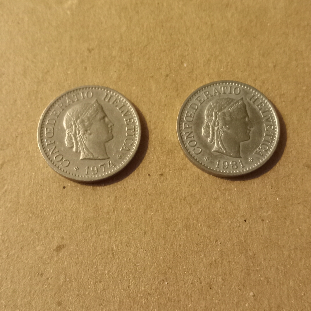 Switzerland 10 Rappen Coin Set - Picture 7 of 7